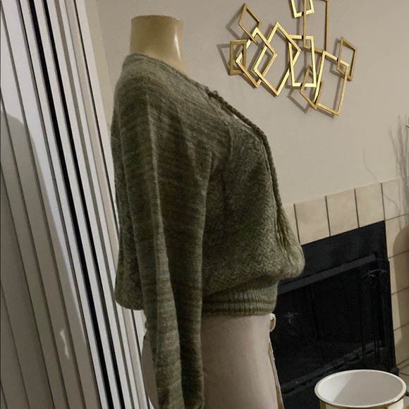 Free People Olive Green Wool Sweater - Picture 2 of 9